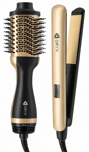 Kit ORYX Cepillo Secador + Plancha de Pelo