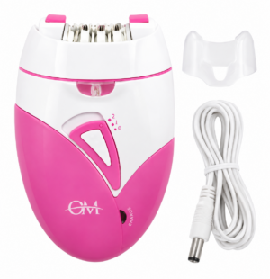 Depiladora Recargable OM Rosa Para Piernas, Axilas, Rostro USB 2 Velocidades