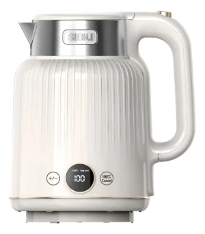 Pava Eléctrica Sibiu Acero Inoxidable 1.5lt Pantalla Digital Color Beige