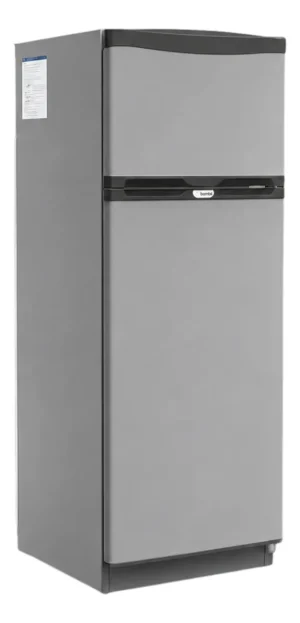 Heladera Bambi Con Freezer 2f-1600pa 329lts Plata Color Plateado